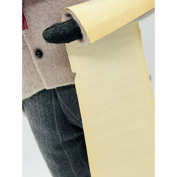 Byers Choice Victorian Man Caroler Sheet Music Tan Coat 1985 13 inch Bumpy Base - Picture 3 of 9